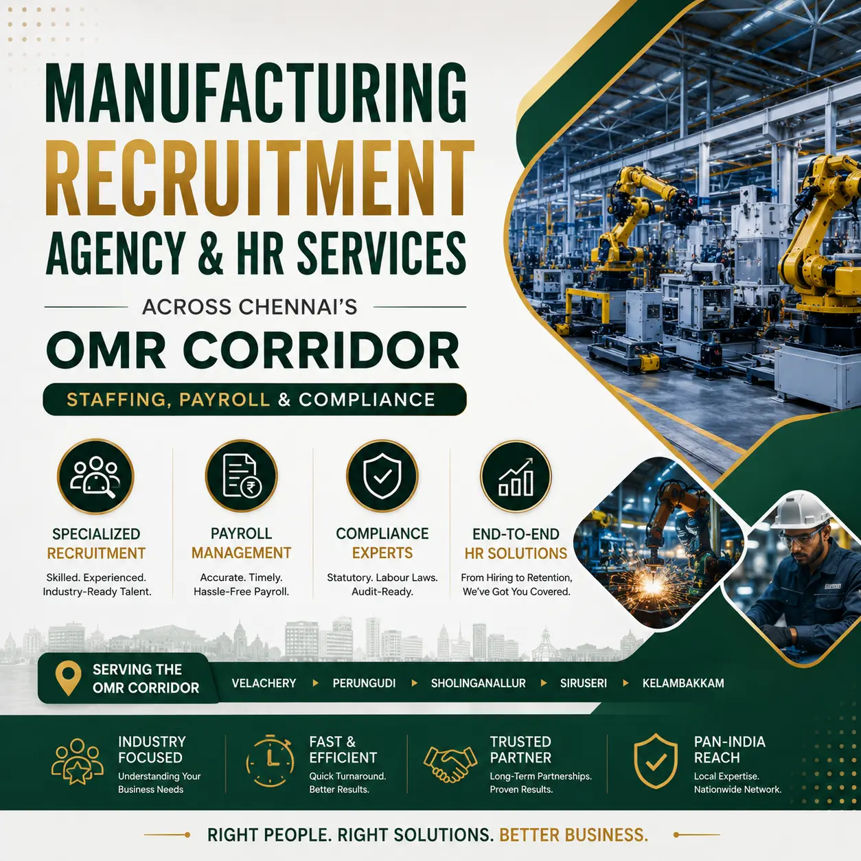 Manufacturing HR Services & Recruitment Agency Across Chennai's OMR Corridor