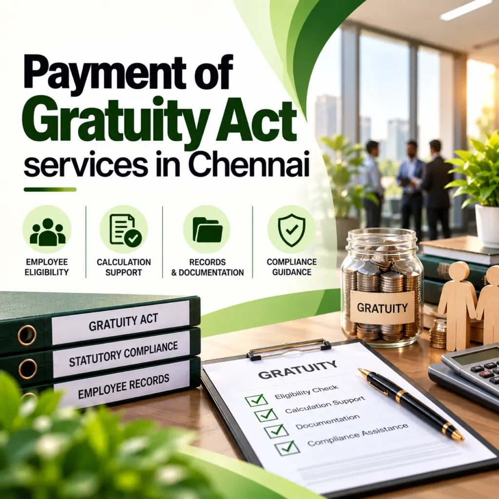 Payment of Gratuity Act services
