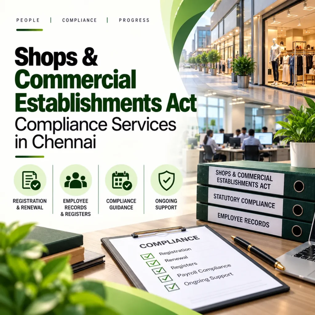 Shops & Commercial Establishments Act Compliance Services in Chennai